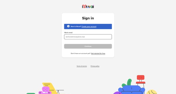 Sign in • MURAL screen