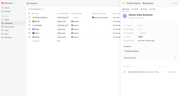 All Companies - Companies screen
