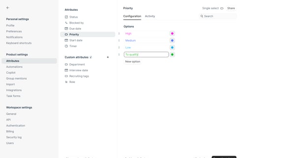 Attributes - Settings - Height from Height