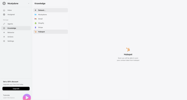 Knowledge screen
