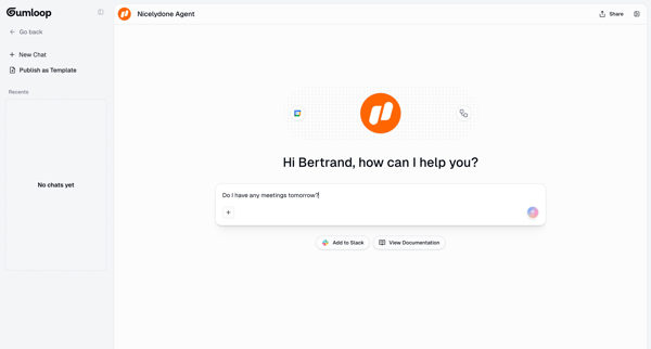 Gumloop | Agent screen
