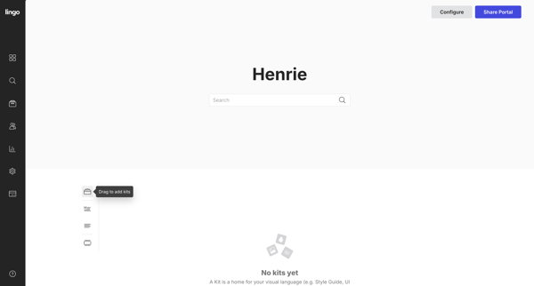 Lingo — The visual home for your brand screen