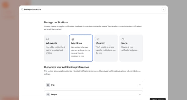 Settings · Qatalog screen