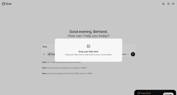 Grok screen