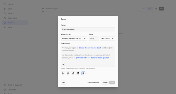 Browse – Dovetail screen