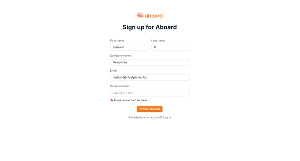 Aboard from Aboard