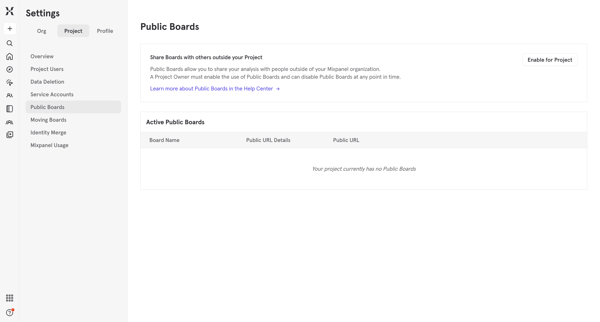 Mixpanel - Product Analytics screen