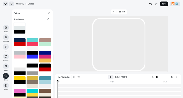 Vimeo screen