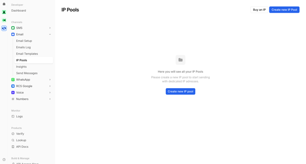 IP Pools | Bird screen