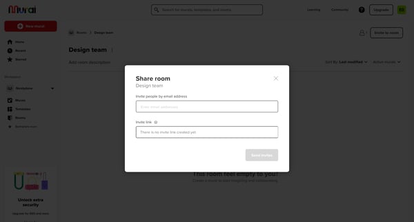 Room Design team • MURAL screen