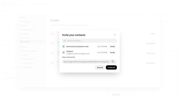 onboarding emails - nicelydone@skiff.com from Skiff