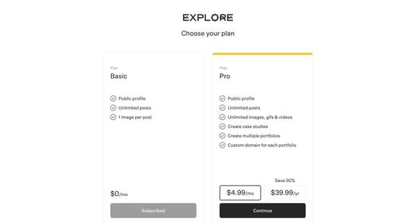 - Explore from Explore