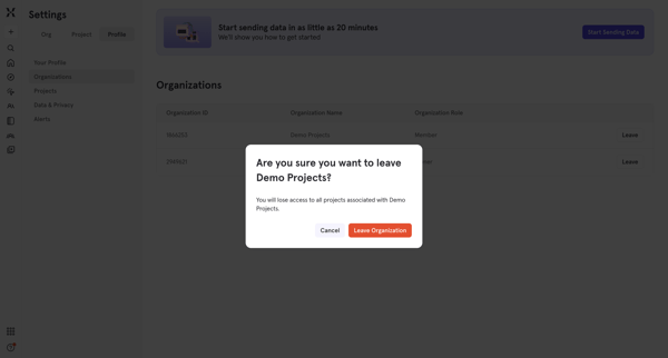 Mixpanel - Product Analytics screen