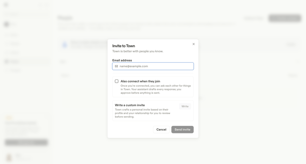 People screen