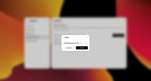 Settings screen