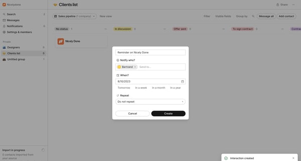 folk - app screen