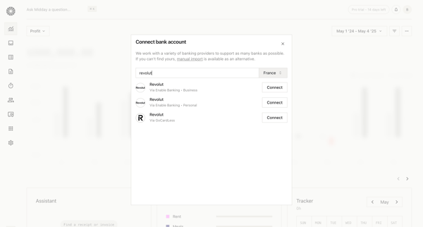Overview | Midday screen