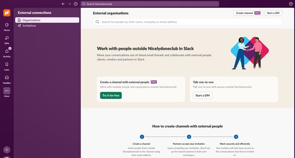 External - Nicelydoneclub - 1 new item - Slack from Slack