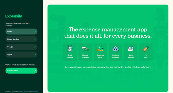 Expensify | Spend Management Software for Receipts  Expenses screen