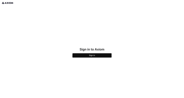 Login screen