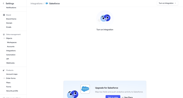 Salesforce · Dock screen