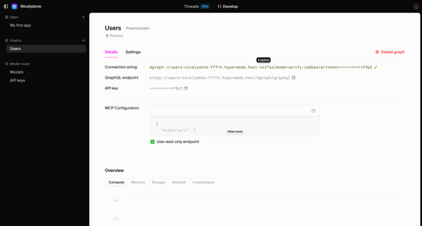 Hypermode – The AI development platform screen