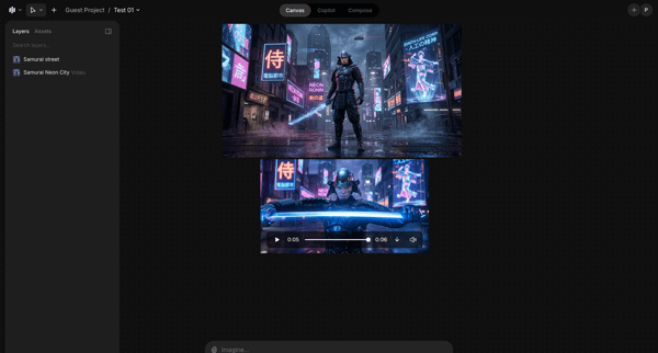 Test 01 / Guest Project - Morphic Studio screen