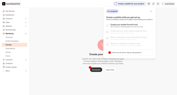 Kajabi - adminsites2148600208pipelines screen