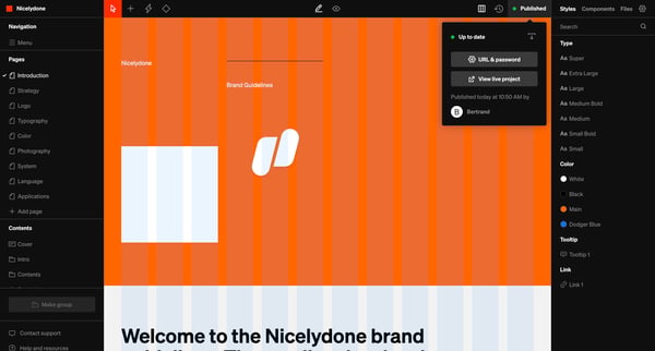 Standards - Nicelydone screen