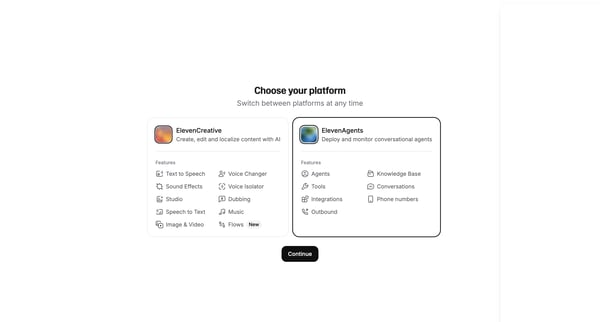 AI Voice Generator & Text to Speech v2 | ElevenLabs screen