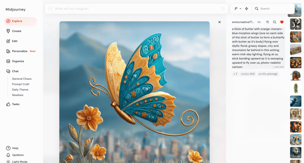 Explore screen
