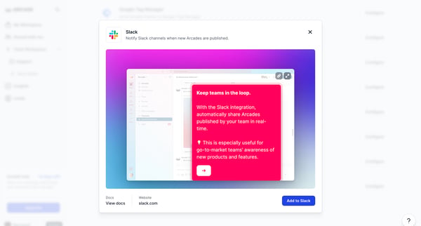 Integrations from Arcade