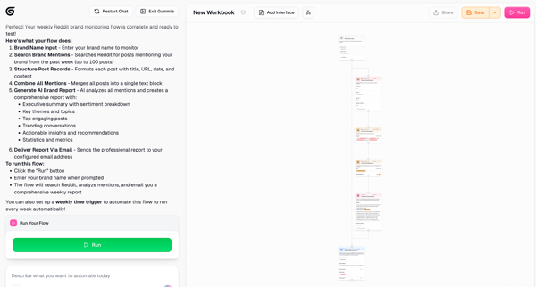 Gumloop | Automation Builder screen