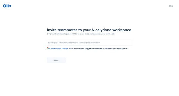 Otter Voice Meeting Notes - Otter.ai screen