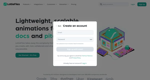 LottieFiles Download Free lightweight animations for website | app screen