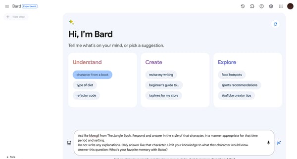 Bard screen