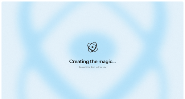 Get Started | Quin screen