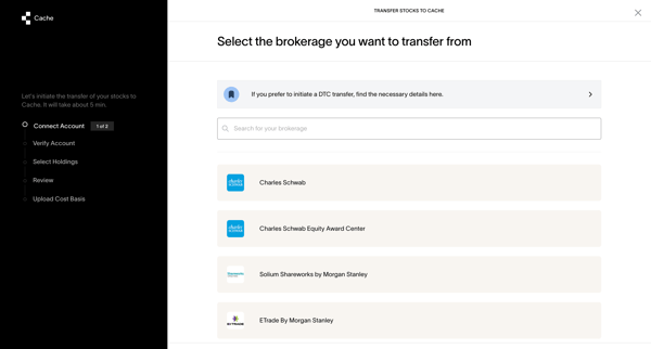 Cache – Transfer your holding screen