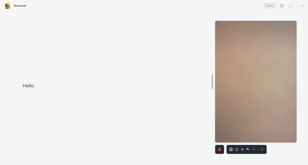 Hello screen