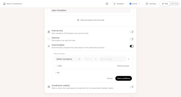 Startup plan – Sign your contract screen