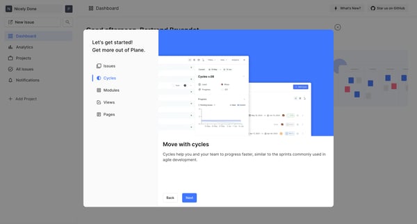 Plane | Simple, extensible, open-source project management tool. screen
