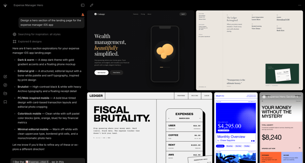 Variant – Endless designs for your ideas, just scroll screen