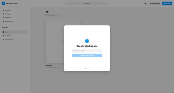Framer screen
