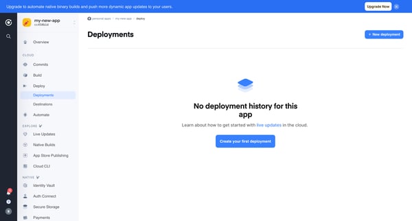 Ionic Dashboard from Ionic