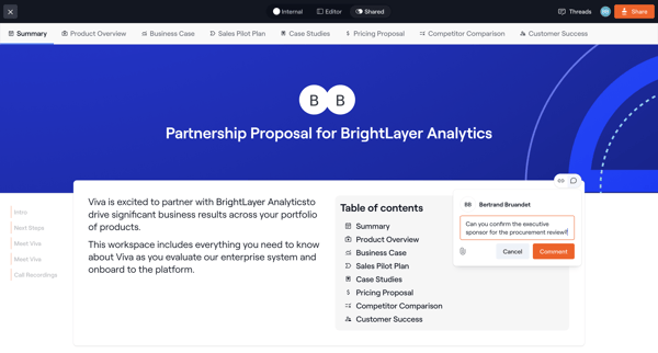 BrightLayer Analytics Expansion Workspace screen
