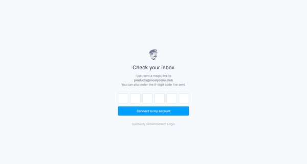 Lost your password from Fernand