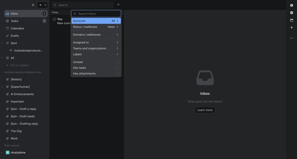 (10) Inbox screen