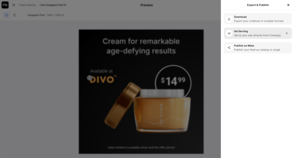 Creative Automation Platform screen