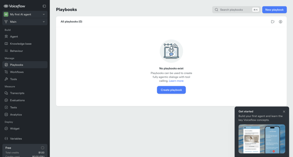My first AI agent screen