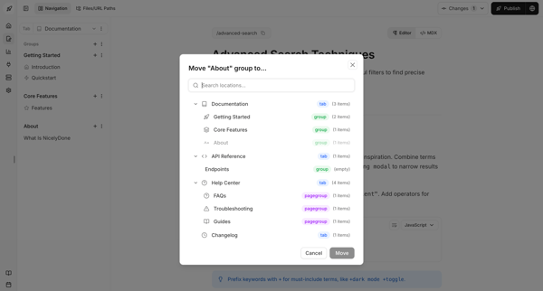 Dashboard - Documentation.AI screen